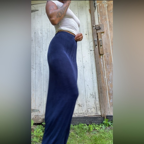 Midnight blue celestial long skirt - Picture 3 of 7